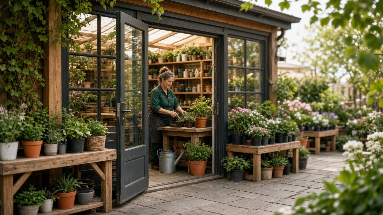 Plant nursery / garden centre at Inclined Part Atelier
